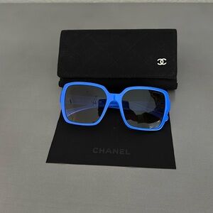 Blue Chanel Sunglasses